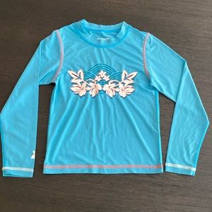 Crazy shirts kids XS long sleeve rash guard